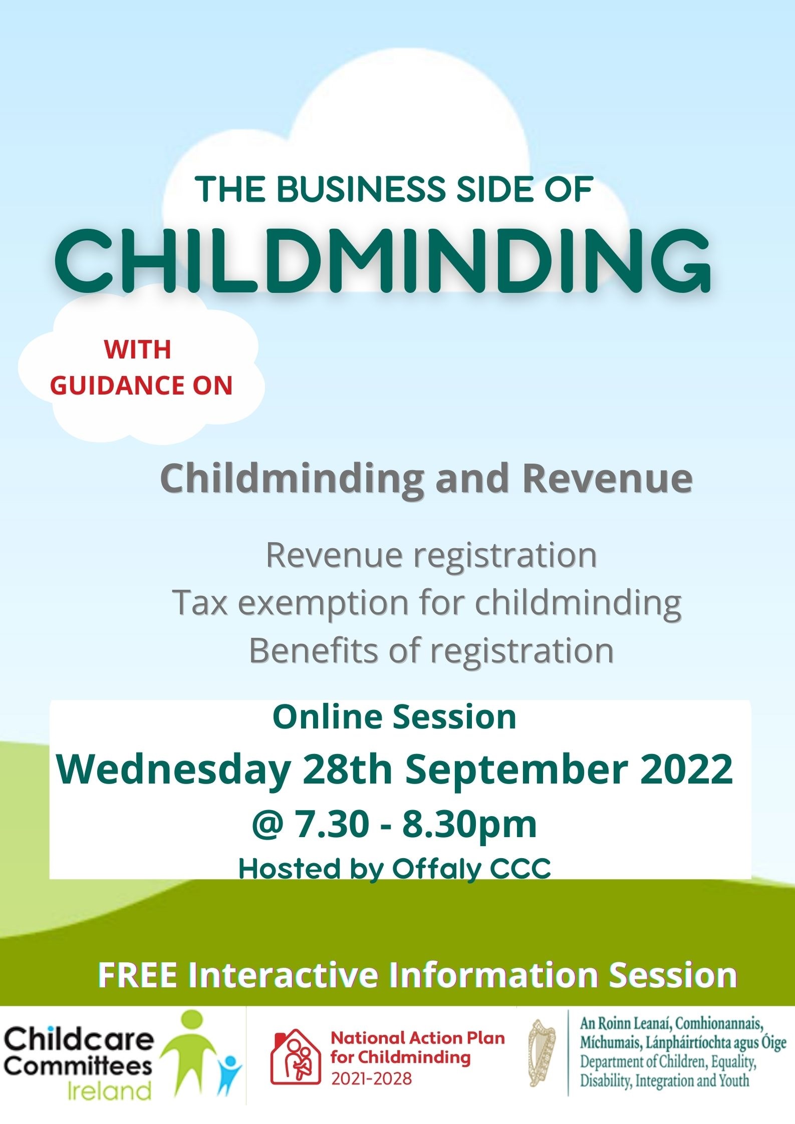 Childminding Revenue Poster 28 Sept 22 CMDO Final
