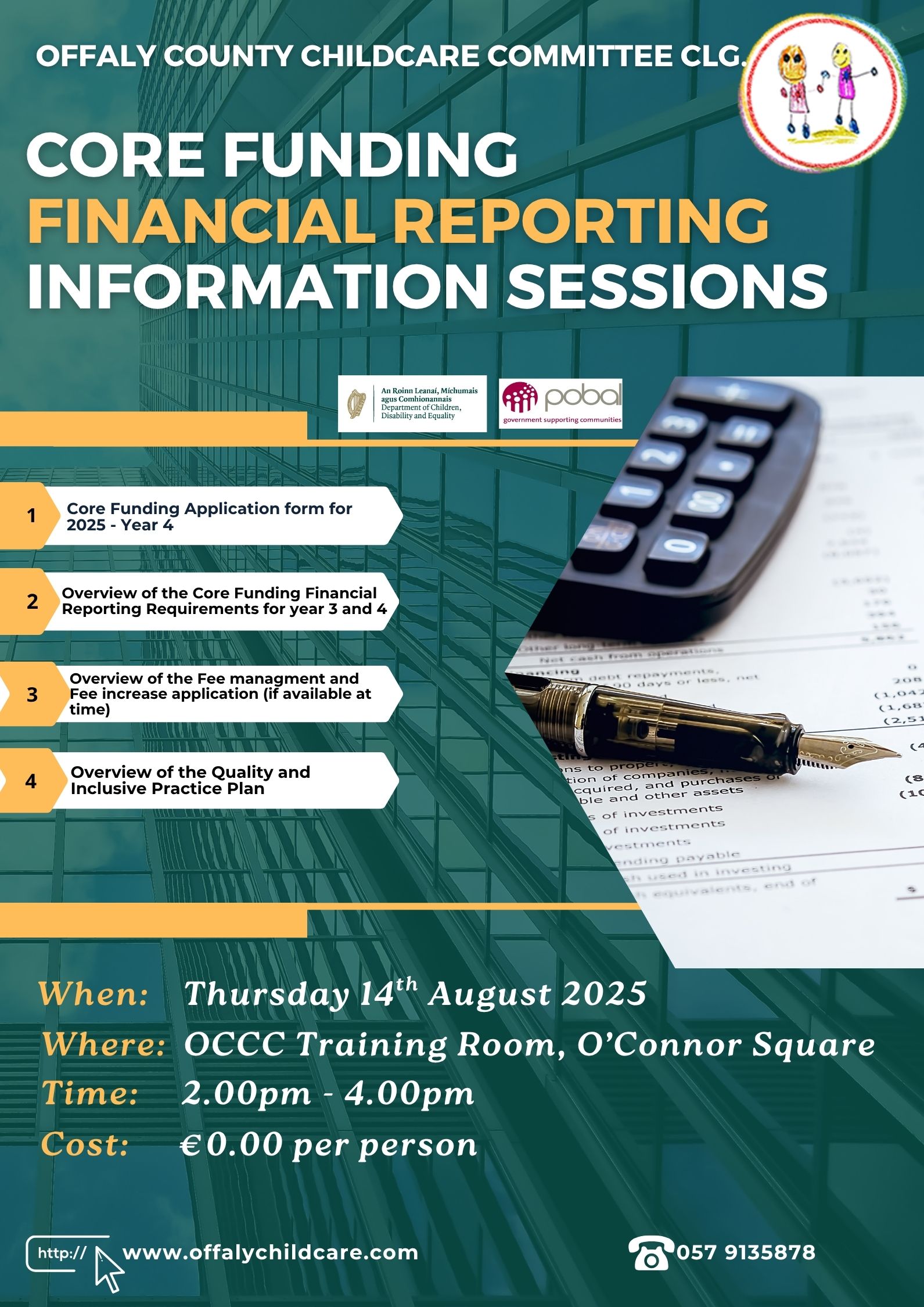 Core Funding Information session 14 08 2025 poster