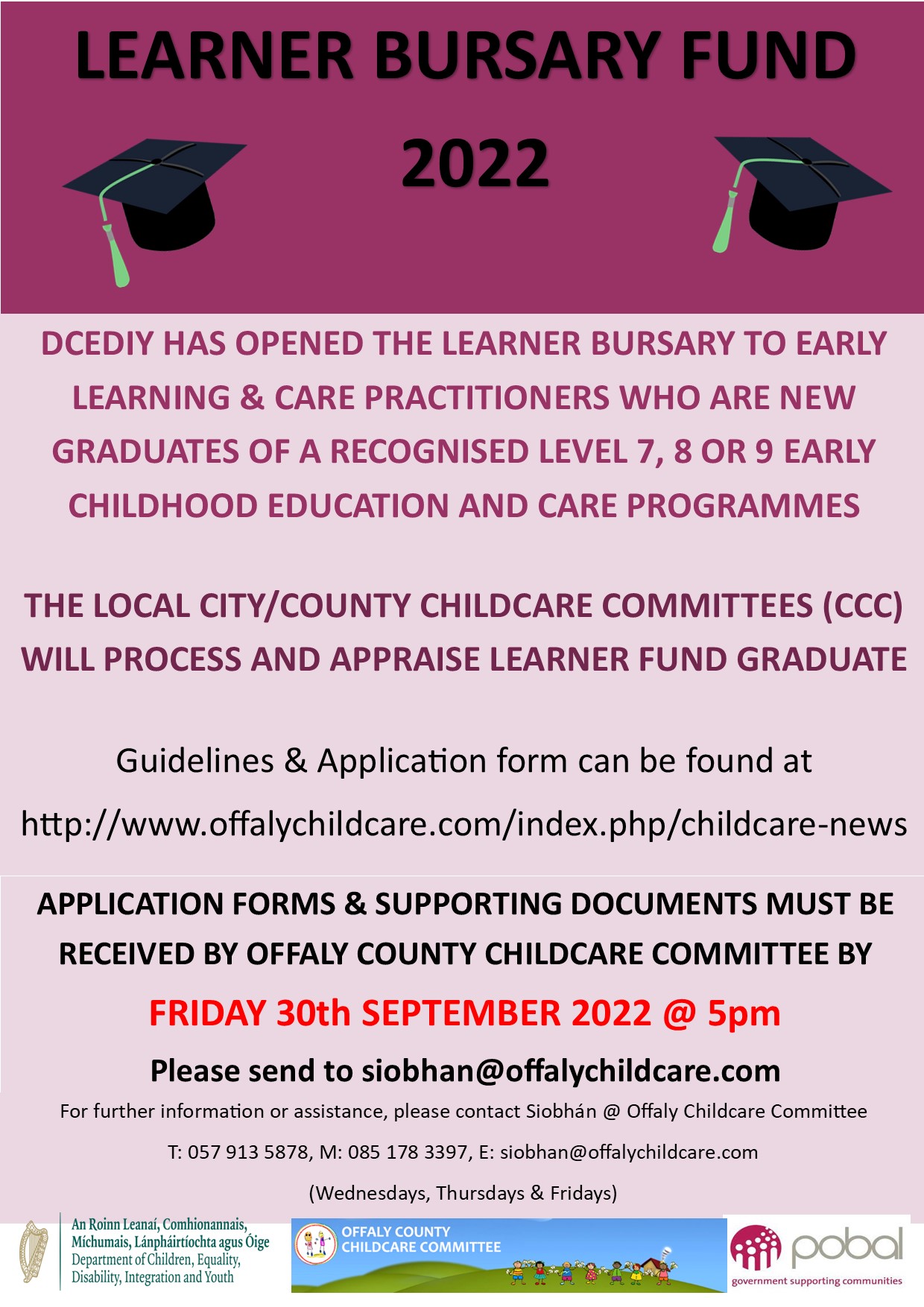Poster Learner Busary Fund 2022