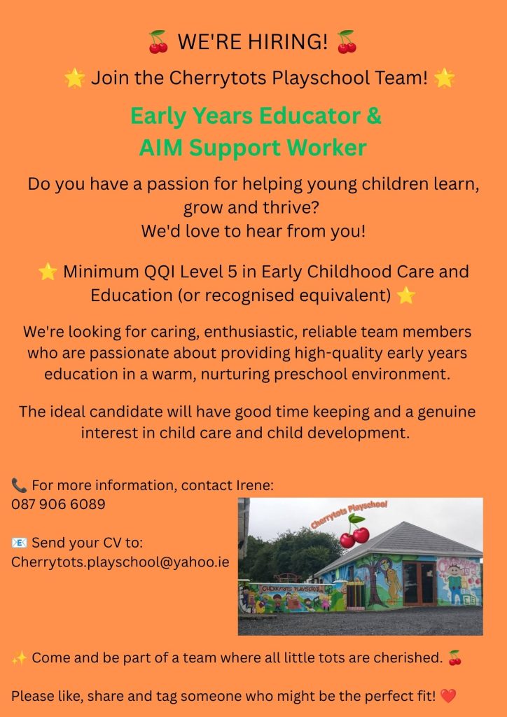 29 07 2026 job advert cherrytots a4