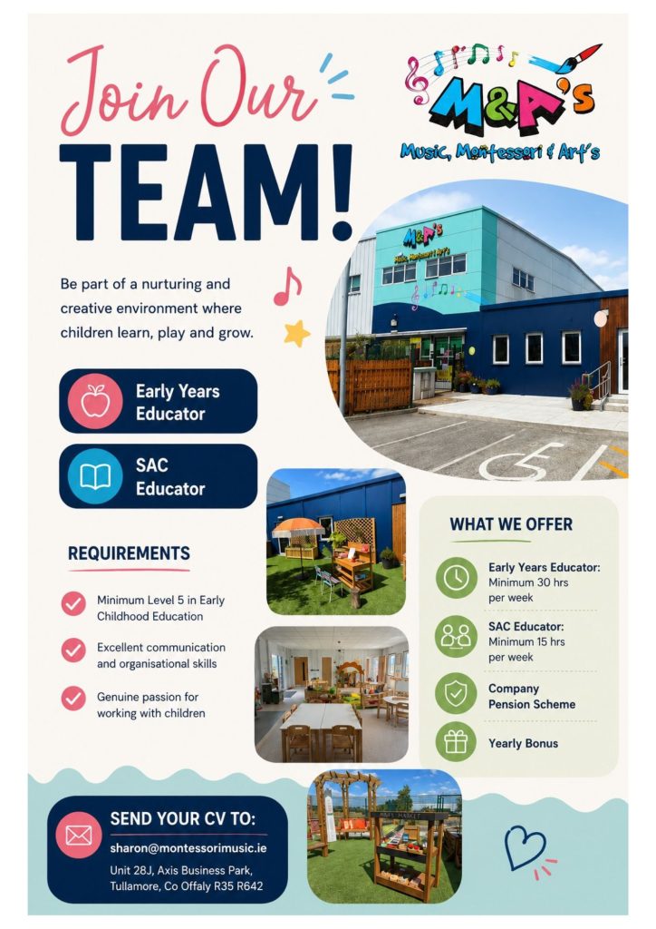 29 07 2026 job advert m & a's