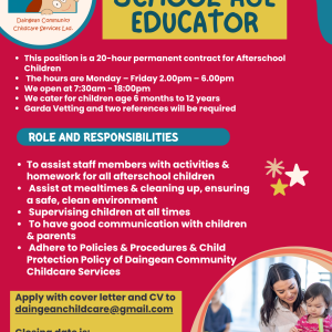 daingean sac job advert 21 07 2026
