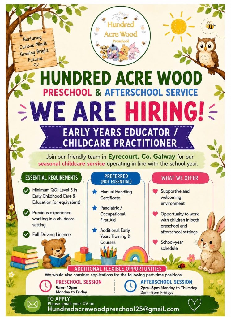 job advert 100 acre wood