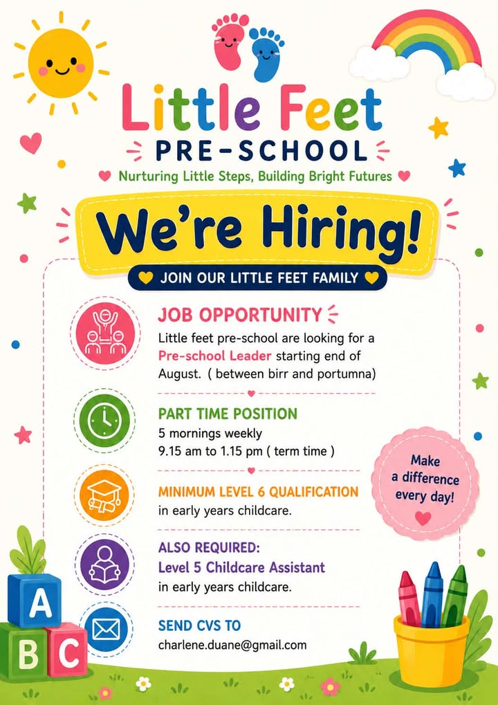little feet job advert