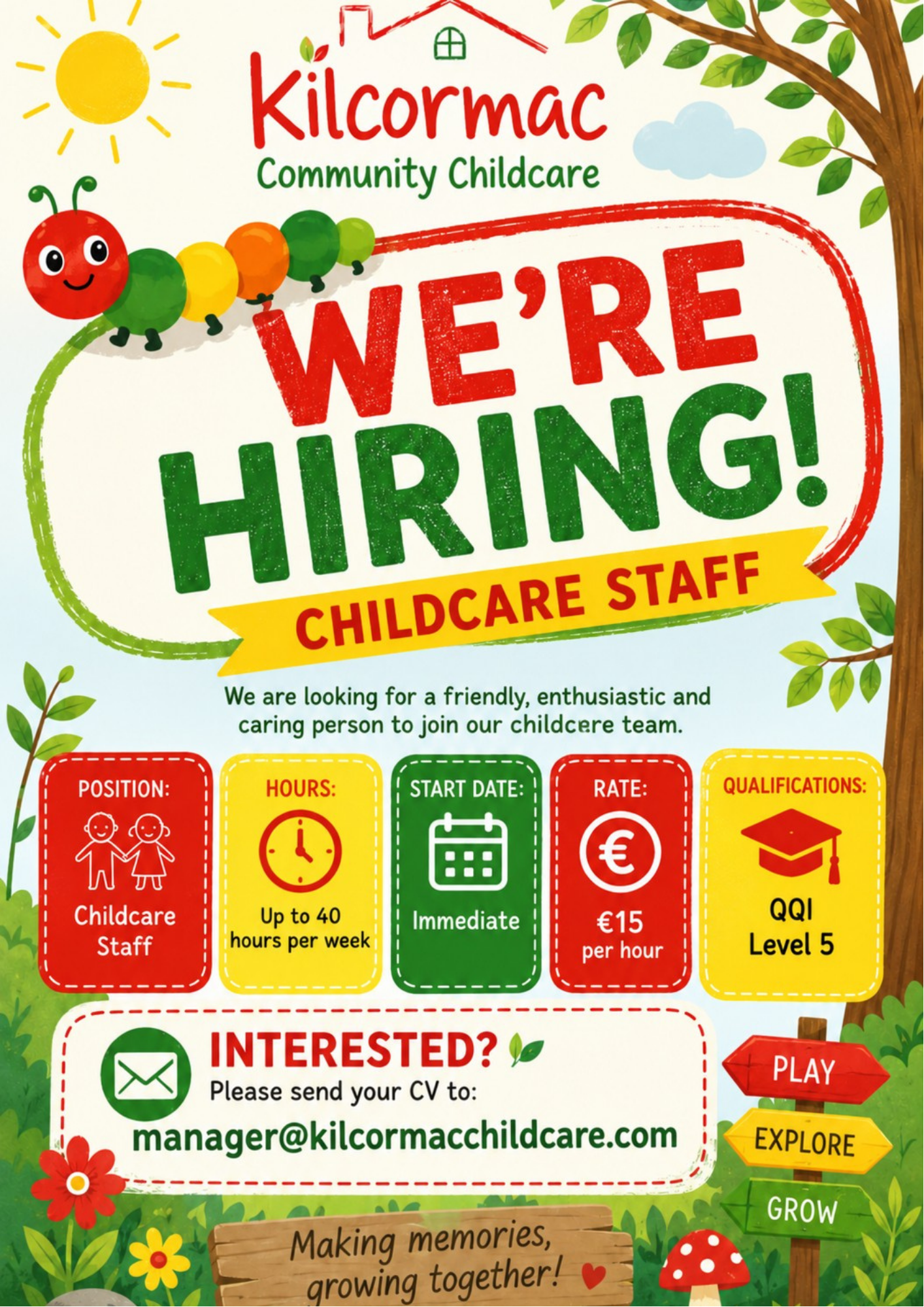 kilcormac job advert 07 09 2026